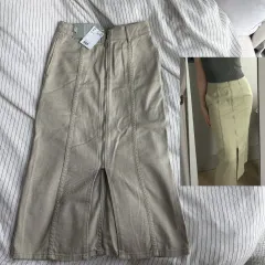H&M 新品) ヴィンテージ ムード ジッパースカートのサムネイル