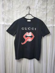 GUCCI クリスタルGロゴ クロップドTシャツ ブラック L - メルカリ