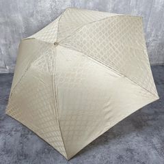 CELINE】セリーヌ 折りたたみ傘 マカダム柄 ベージュ トリオンフ総柄
