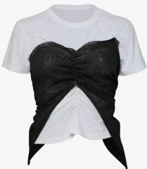 FLAREUP Layered Bustier T-Shirt グレー新品 - メルカリ