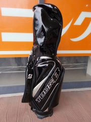 良好☆ BRIDGESTONE TOUR B エナメルキャディバッグ 9.5型 約4.0kg