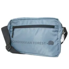 スカンジナビアンフォレスト SCANDINAVIAN FOREST 2WAYファスナープリントショルダー バッグ 斜め掛け ナイロン 鞄 チャーム 青 ブルー /Xのサムネイル