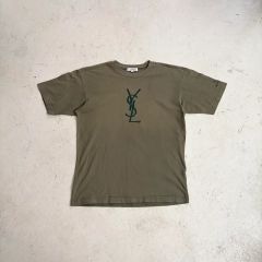 70s yves saint laurent YSL logo tee L - メルカリ