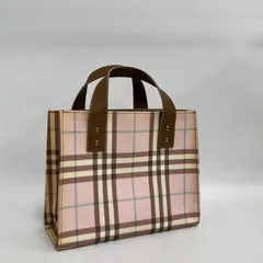 【美品】Burberry トートバッグ ピンク ノバチェック ハンドバッグ(0138)のサムネイル