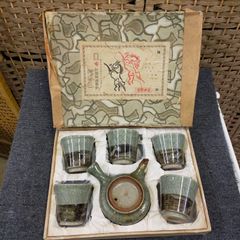茶器揃 急須 湯呑5客 木箱付 - メルカリ