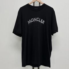 最新☆新品同様 モンクレール ラバーワッペン 黒Tシャツ 国内正規品 