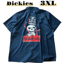 新品 Dickies × HTC 半袖ワークシャツ M 黒 スタッズ - メルカリ