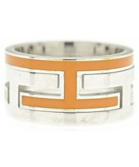 様 HERMES 925シルバー 結び目デザインリング - メルカリ