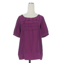 ESCADA ノースリーブブラウス フリル襟 濃いめピンク 独L(日本XL 