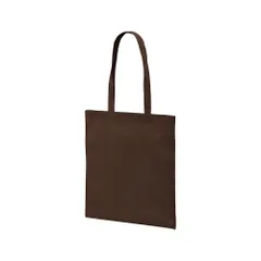 ☆ 052.ダークブラウン ☆ デイリー フラット トートバッグ Lサイズ ユナイテッドアスレ トートバッグ 1406-01 トートバック 肩掛けバッグ エコバッグ サブバッグ 大きめ Lサイズ レディース メンズ A4 B4 A3 通学 通勤 無地 シンプルのサムネイル