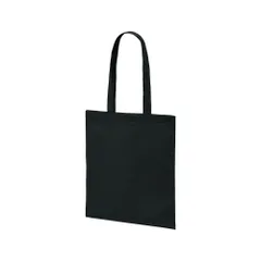 ☆ 002.ブラック ☆ デイリー フラット トートバッグ Lサイズ ユナイテッドアスレ トートバッグ 1406-01 トートバック 肩掛けバッグ エコバッグ サブバッグ 大きめ Lサイズ メンズ レディース A4 B4 A3 通学 通勤 シンプル 無地のサムネイル