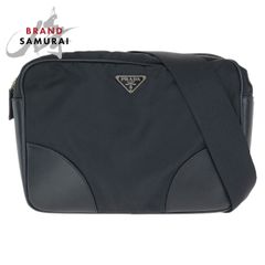 美品 PRADA プラダ ブラック 黒 ガンメタ金具 レザー ビジネスバッグ