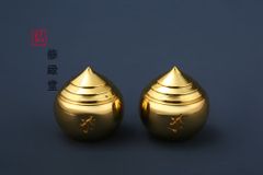 【修縁堂】真言密教 仏具 真鍮製 宝珠焼香器 寺院用仏具 密教法具 宝珠型 舎利入れ 仏具 真鍮製 寺院用仏具 - メルカリ