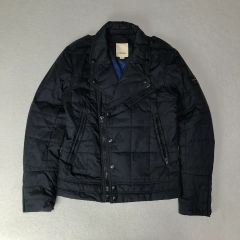 DIESEL ディーゼル ロゴ入りダウンジャケット グレー/ブラック 