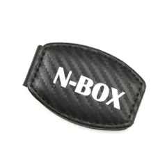 ホンダ N-BOX 全シリーズ対応 シートベルト調整ストッパー マグネット式 カーボン調ブラック 安全ベルトクリップ (トクトヨ)Tokutoyoのサムネイル