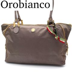 Orobianco handbag/tote bag, nylon, gray.