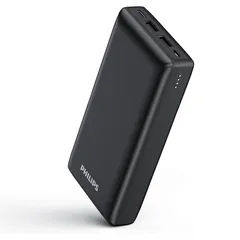 <ナ>Philips (フィリップス) モバイルバッテリー 20000mAh PD 20W 3台同時充電  DLP7721C ブラックのサムネイル