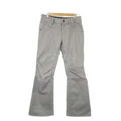 ボルコム VOLCOM スノーボードウェア パンツ S グレー 長ズボン 膝切り替え フレアシルエット H1351805 /AO19 ■GY03