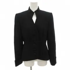 イヴサンローラン YVES SAINT LAURENT テーラードジャケット フォーマル 5B 総裏地 ウール 36 黒 ブラック /FF ■GY99のサムネイル