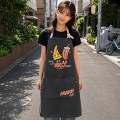【AND PACKABLE】ピザ＆コーラ エプロン(72402)のサムネイル