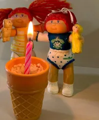 1984s/ブルーのドット ベイビースーツが可愛い羊のフィギュアのサムネイル