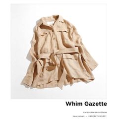 24SS ウィムガゼット ラミージャケット 洗える ピンク シアー