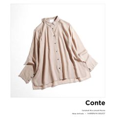 美品 conte コンテ キュプラシルクシャツ - メルカリ