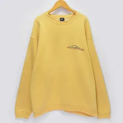 QUIKSILVER クイックシルバー スウェット トレーナー メンズ XL相当 イエロー 黄色 バックプリント ロゴ刺繍 オールド サーフ 90s ヴィンテージ 日本製 グランジ ボロ "のサムネイル