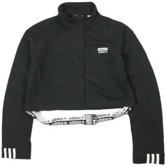 adidas アディダス RYV TRACK TOP クロップド トラックトップ FQ7024 M BLACK ジャケット ブルゾン アウター g13817