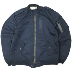 REMI RELIEF x BEAMS PLUS レミレリーフ ビームスプラス 別注 日本製 L-2 ライトナイロンツイル フライトジャケット 11-18-3535-671 S NAVY MA-1 ブルゾン アウター g26752のサムネイル