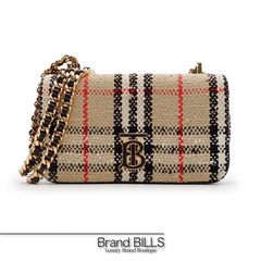 未使用品 BURBERRY バーバリー ミニローラ チェーン ショルダーバッグ 