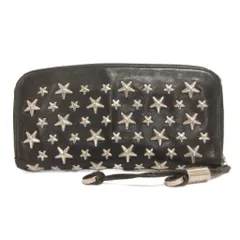 ジミーチュウ JIMMY CHOO フィリパ FILIPA 長財布 ウォレット ラウンドファスナー スタッズ 星 レザー 黒 ブラックのサムネイル