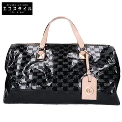 MICHAEL KORS　マイケルコース　グレイソン エンボスロゴ パテント サッチェル エクストララージのサムネイル