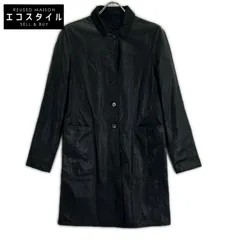 JIL SANDER　ジルサンダー　20111W00040 ブラック ナイロン×レザー リバーシブルコート　36のサムネイル