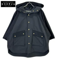 TRADITIONAL WEATHERWEAR　トラディショナルウェザーウェア　ブラック ウール×ナイロン ライナー付き ケープコート　32のサムネイル