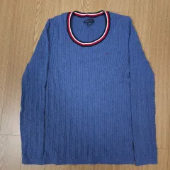 Tommy Hilfiger トミーヒルフィガー レディース ブルー ケーブル編み ニット 長袖 S