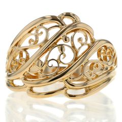 MIKIMOTO ミキモト K14YG イエローゴールド リング パール 真珠 7.3mm