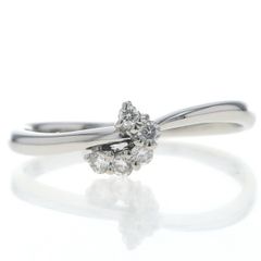 Pt950 プラチナ リング ダイヤモンド 0.20ct 1/3エタニティ ストレート 
