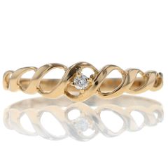 MIKIMOTO ミキモト K14YG イエローゴールド リング パール 真珠 7.3mm
