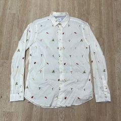 Paul Smith 魚 フィッシュ 総柄 L ホワイト コットン 日本製 - メルカリ