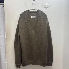 Martin Margiela マルタンマルジェラ ここのえ期 02SS-04AW V-neck Knit 7771603 ブラウン【中目黒B05】のサムネイル