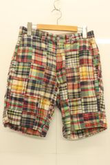 SHIPS別注 Berle パッチワーク チェック パンツ USA製 スラックス
