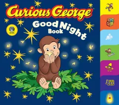 Curious George Good Night Book Tabbed: A Delightful Bedtime Board Book with Everyone's Favorite Curious Monkey