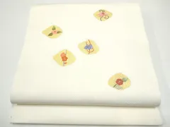 平和屋着物●中国三大刺繍　九寸開き名古屋帯　舞花文　金彩　正絹　逸品　CABG6113hy