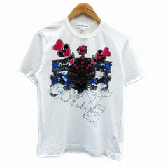 コムデギャルソンシャツ COMME des GARCONS SHIRT × ニコラ ビュフ NICOLAS BUFFE Tシャツ カットソー 半袖 ラウンドネック プリント L 白 ホワイト /MA2 ■GY53のサムネイル
