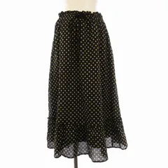 ニーム NIMES フレアスカート ロング ドット 黒 ブラック NFG8103032 /EEのサムネイル