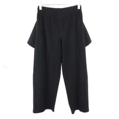 HOMME PLISSE ISSEY MIYAKE オム プリッセ イッセイ ミヤケ 26SS COVER AND FOLD プリーツデザインパンツ HP61-JF202 ブラック 1のサムネイル