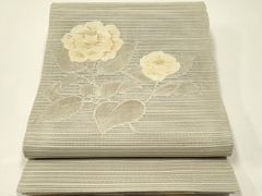 夏帯 名古屋帯 絽 正絹 美品 丸紋 五三桐 - メルカリ