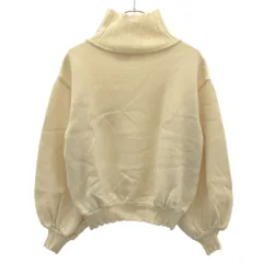 MAISON CHANTOISE メゾン・シャントワーズ ハイネックパフスリーブニットセーター 164-VS-S07 アイボリー TUのサムネイル