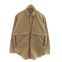 ハバーサック HAVERSACK シャツジャケット 上着 L ベージュ 長袖 ポケット付き /RRのサムネイル